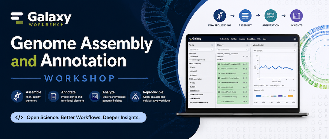 Genome Assembly and Annotation Workshop Banner